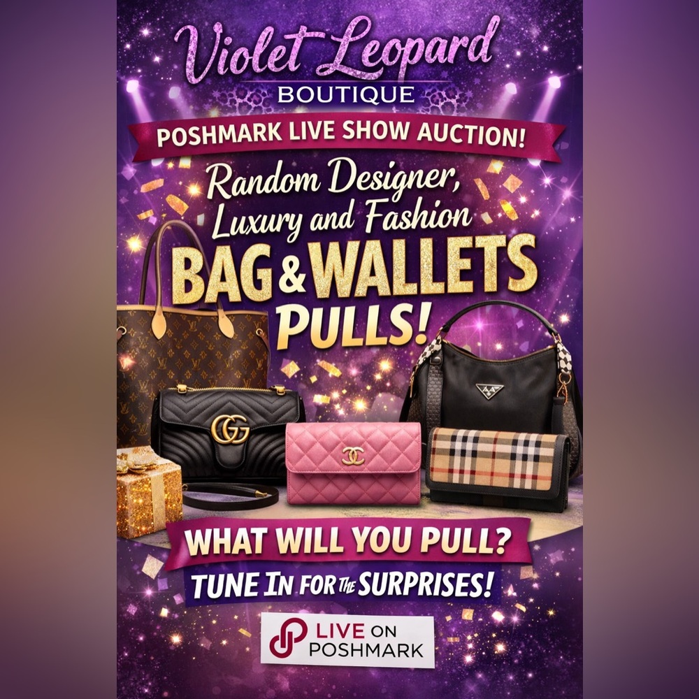 Assorted Designer Women’s Bags & Wallets - As Described In Live Show Auction